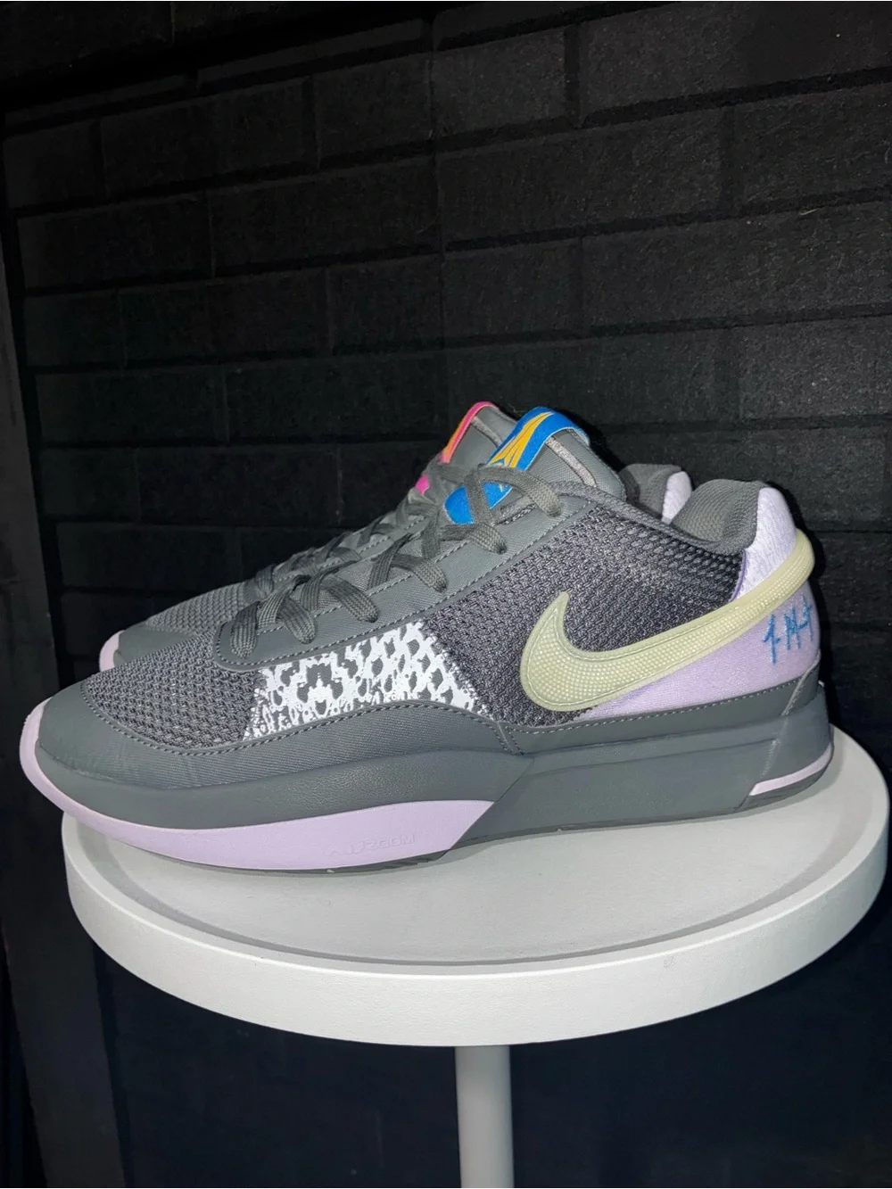 Nike Ja 1 personal touch basketball shoes gray pink blue men’s 8 women’s 9.5